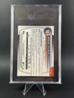 MIGUEL ULLOLA 2025 BOWMAN CHROME PROSPECT AUTO SPECKLE REFRACTOR 28/299 SGC 10 - Image 2