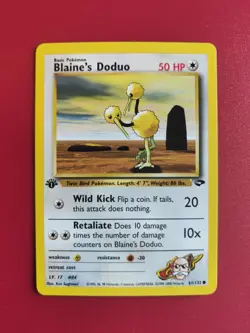 Pokemon TCG Blaine's Doduo 61 1st Edition Gym Challenge - Near Mint - Image 1