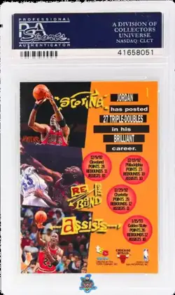 1993 Michael Jordan PSA 10 Topps Stadium Club Members Only #1 - Image 2