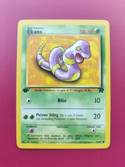 Pokemon TCG Ekans Rocket 1st Edition Common 56/82 - Near Mint NM - Image 1