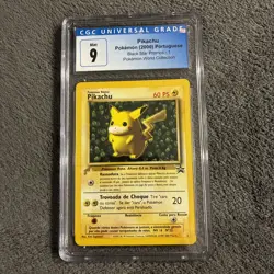 2000 Pokemon World Collection *IVY PIKACHU* Portuguese Promo CGC Grade 9 Mint - Image 1