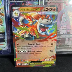 Pokemon TCG Mega Camerupt EX 022/132 Evolutions UR Full Art Holo 340HP - Image 1