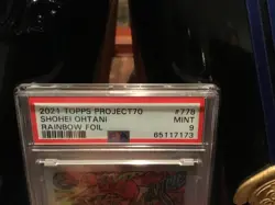 2021 Topps Project 70 Shohei Ohtani RB Foil #'d 48/70 JK5 #778 PSA Mint 9 - Image 2