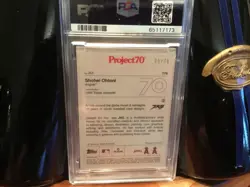 2021 Topps Project 70 Shohei Ohtani RB Foil #'d 48/70 JK5 #778 PSA Mint 9 - Image 3