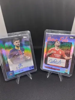 Topps Football Auto Bundle Beraldo /10 Pavlidis /15 Numbered Cards - Image 1