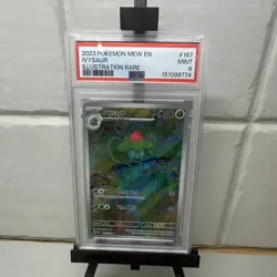 Pokemon TCG 2023 SV 151 Ivysaur 167/165 Illustration Rare Holo EN PSA 9 - Image 1
