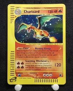 Nintendo Pokemon TCG Charizard 6/165 Expedition Base Set Holo Rare 120 HP 2002 - Image 1