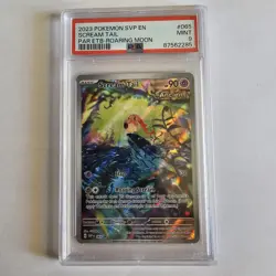 2023 POKEMON SVP PARADOX RIFT ETB PROMO ROARING MOON #065 SCREAM TAIL PSA 9 MINT - Image 1
