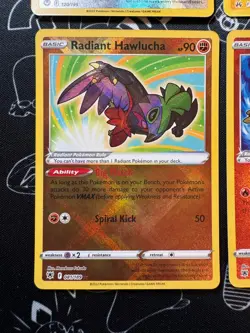Pokemon TCG Radiant Bundle - 4 Cards - Jirachi, Charjabug, Hawlucha, Heatran - Image 4