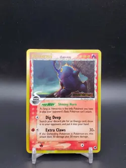 Heracross 3/101 Dragon Frontiers Reverse Holo Rare LP Pokemon Card - Image 1