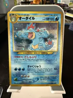 3 Set Meganium Typhlosion Feraligatr Neo Premium File Holo Japanese Pokemon Card - Image 3