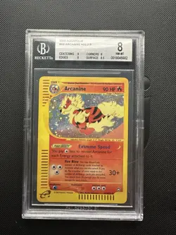 2003 POKEMON AQUAPOLIS #H2 ARCANINE-HOLO BGS 8 - Image 1