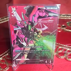 Aegis Gundam LR+ Bandai ST04-006 LLR Foil Unit Link Gundam Card Game ENG - Image 1