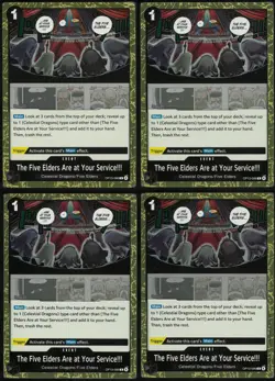 The Five Elders Are at Your Service!!! OP13-096 One Piece TCG Playset x4 | NM | - Image 1
