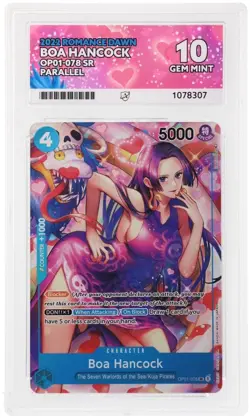One Piece TCG - Boa Hancock OP01-078 (Parallel) ACE 10 - Romance Dawn - Image 1
