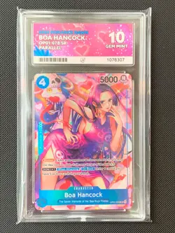 One Piece TCG - Boa Hancock OP01-078 (Parallel) ACE 10 - Romance Dawn - Image 3