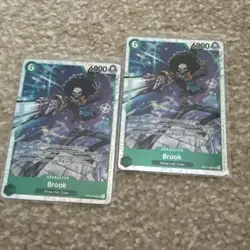 One Piece TCG English OP15-032 Brook SR Foil x2 - Image 1