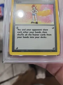 1999 Pokemon Game - Base Set Vintage - #75/102 Lass PSA 7 NM Printer Error Wotc - Image 3