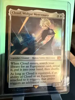 Cloud, Midgar Mercenary #10 NM Foil Universes Beyond: FINAL FANTASY MTG English - Image 1