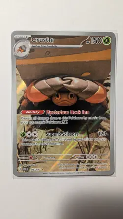 Crustle Illustration Rare 186/182 Destined Rivals Pokemon TCG NM - Image 1