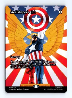 Steelshaper's Gift (Borderless) 0050 (M) MTG Marvel Universe Eternal-Legal (MAR) - Image 1