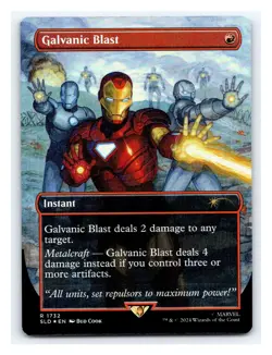Galvanic Blast - 1732, Foil, Secret Lair, Magic MTG, LP Dinged - Image 1