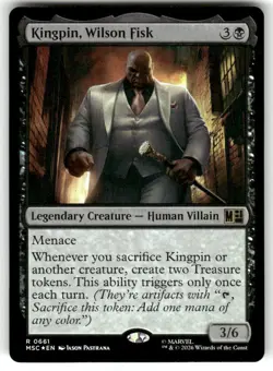 Kingpin, Wilson Fisk 661 Commander: Marvel Super Heroes Magic: The Gathering NM - Image 1