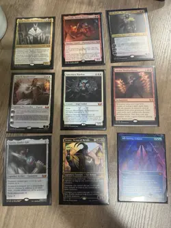 MTG Streets of New Capenna Foil Mythic Lot Ob Nixilis, Urabrask, Jetmir, Elspeth - Image 1