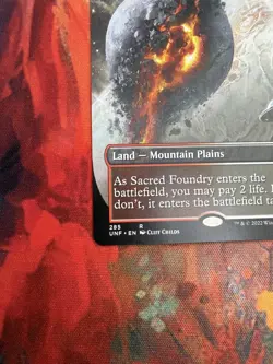 MTG Unfinity Sacred Foundry Borderless Rare Land Regular #285 English - Image 5