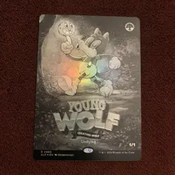 Young Wolf (Black & White Foil) Secret Lair Drop Foil - Image 1