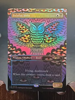 Baleful Strix (2070) Secret Lair Drop MTG Foil Near Mint - Image 1