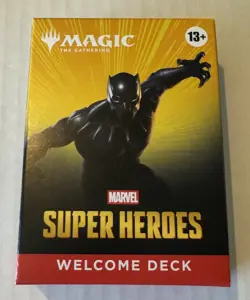 Magic The Gathering MTG Marvel Superheroes Welcome Deck White Black Panther NEW - Image 1