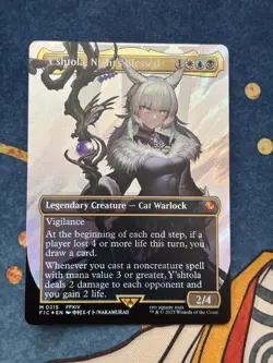 Y'shtola, Night's Blessed Borderless Surge Foil Final Fantasy MTG English NM - Image 1
