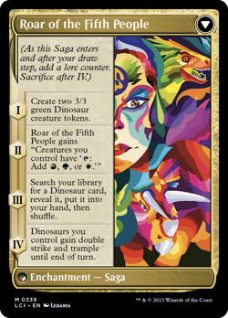x1 Huatli Poet of Unity / Roar Fifth People LCI MTG 339 BORDERLESS MYTHIC 1x - Image 2