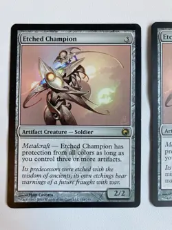 x3 MTG Etched Champion Scars of Mirrodin 154/249 Regular Rare LP - Image 2