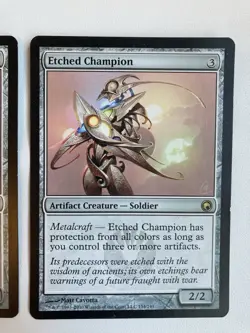 x3 MTG Etched Champion Scars of Mirrodin 154/249 Regular Rare LP - Image 4