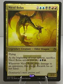 Nicol Bolas 209 Rare Masters 25 Lightly Played - Image 1