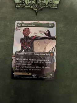 1x Miles Morales // Ultimate Spider-Man ~~ Borderless (0234) - Foil Light Play, - Image 1
