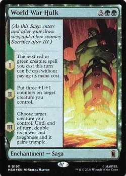 Marvel Super Heroes #197 World War Hulk Foil - Image 1