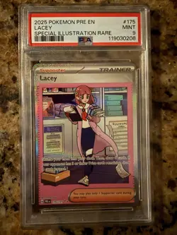 PSA 10 LACEY 2025 POKEMON PRISMATIC EVOLUTIONS SPECIAL ILLUSTRATION RARE 175/131 - Image 1