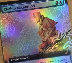 X 1 Chakra Meditation Extended Foil NM-M TLE 079 MTG Magic The Gathering - Image 1