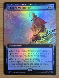 X 1 Chakra Meditation Extended Foil NM-M TLE 079 MTG Magic The Gathering - Image 2