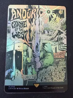 Anduril, Flame of the West (Borderless Poster) Lord of the Rings Foil NM - Image 1