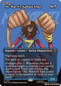 Ms. Marvel, Kamala Khan (Borderless) EN [MSH - 361] - NM TCG MTG - Image 1