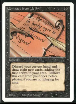 Revised Edition Magic: The Gathering Contract from Below LP MTG - Image 1