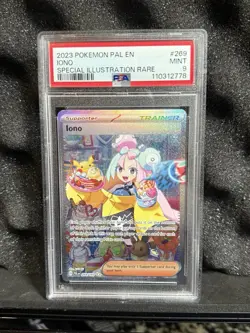 Pokemon Paldea Evolved # 269 Iono Special Illustration Rare PSA 9 MINT Free Ship - Image 1
