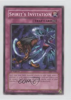 Spirit's Invitation 1st Ed. YuGiOh Legacy of Darkness #LOD-095 2003 READ - Image 1