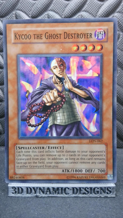 | Yugioh Kycoo the Ghost Destroyer LON-062 Super Rare Labyrinth NM/VLP 🔥 | - Image 1
