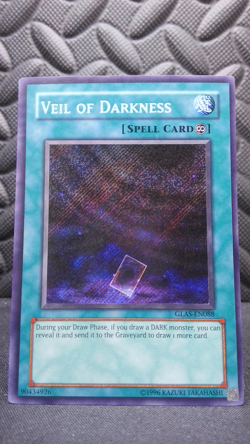 | Yugioh Veil of Darkness GLAS-EN088 Secret Rare Gladiators Assault HP 🔥 | - Image 2