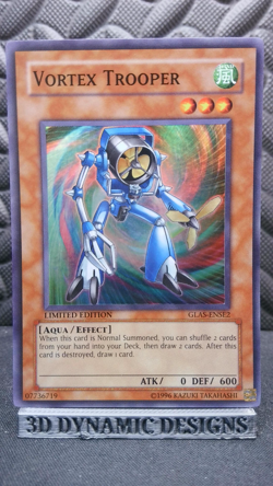 | Yugioh Vortex Trooper GLAS-ENSE2 Super Rare Gladiators Assault SE NM- 🔥 | - Image 1